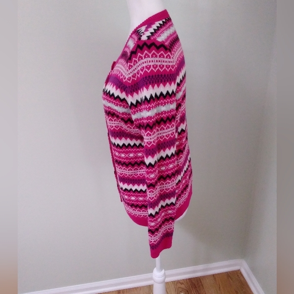 Talbots Lambswool Blend Fair Isle Sweater - Picture 3 of 7